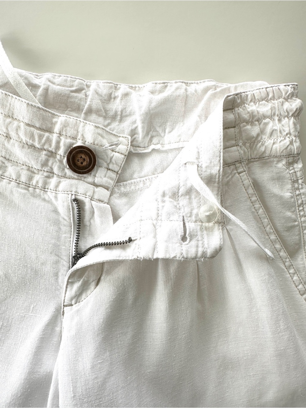 Athleta Casual Linen Pants, Medium Rise, Straight Legs, Relaxed Fit - Picture 10 of 13